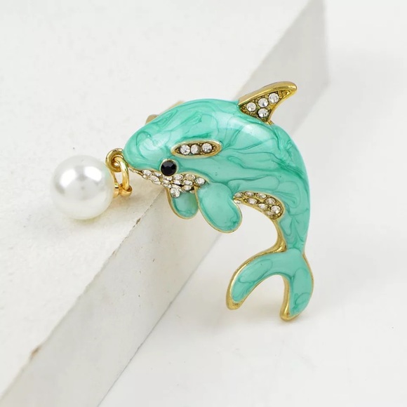 NEW ENAMEL WHALE BROOCH / PIN - Picture 4 of 6